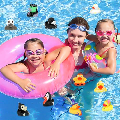 SULOLI Halloween Rubber Duck,10PCS Halloween Sensory Toys Rubber Ducks Bath Toys Trick or Treat Gifts for Halloween Prizes - Image 5