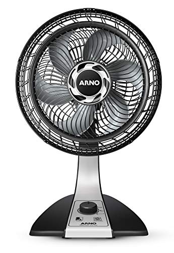 Vf30 Ventilador Silence Force Arno Preto/Prata 110V