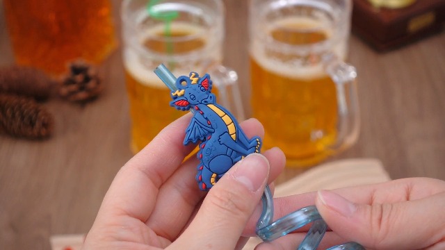 24 Pitillos Reutilizables con Diseño Dragón Colores Variados miniatura 7