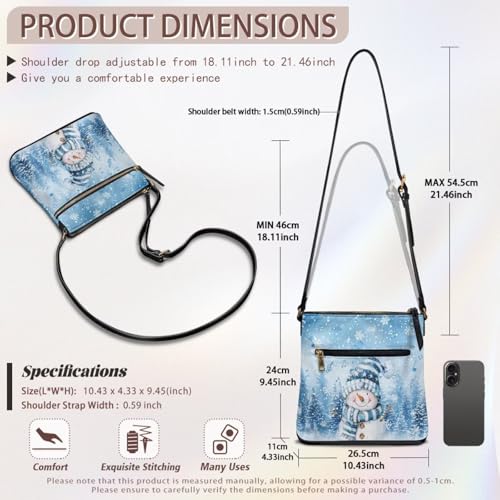 Bolso bandolera para mujer, bolso casual para compras y viajes, funda para celular y tarjetas miniatura 7