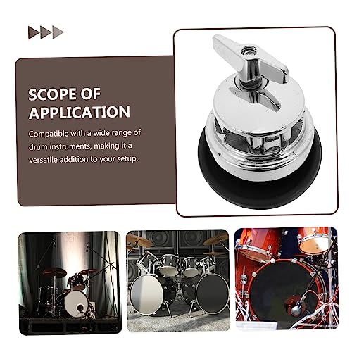 Abrazadera para pata de Floor Tom, accesorio resistente de base de hierro para montaje de tambor Tom, fácil instalación, soporte versátil para instrumentos de percusión miniatura 3