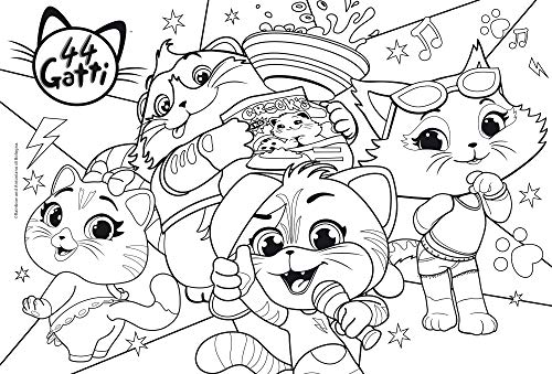 Liscianigiochi-44 Gatti 44 Cats Rock Puzzle in a