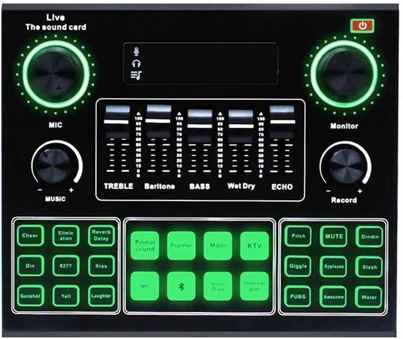 Sound Card USB Headset Microphone Webcast Live Streaming Sound Card Mobile Phone Computer Singing Universal Sound