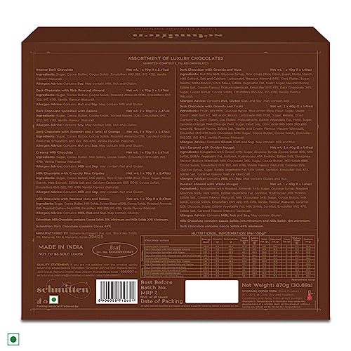 Image of Schmitten Luxury Chocolates Collection- Assorted Gift Pack- Gold