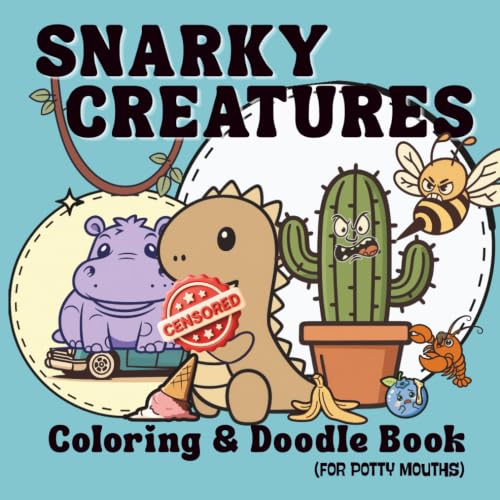 Snarky Creatures: Coloring & Doodle Book image 2