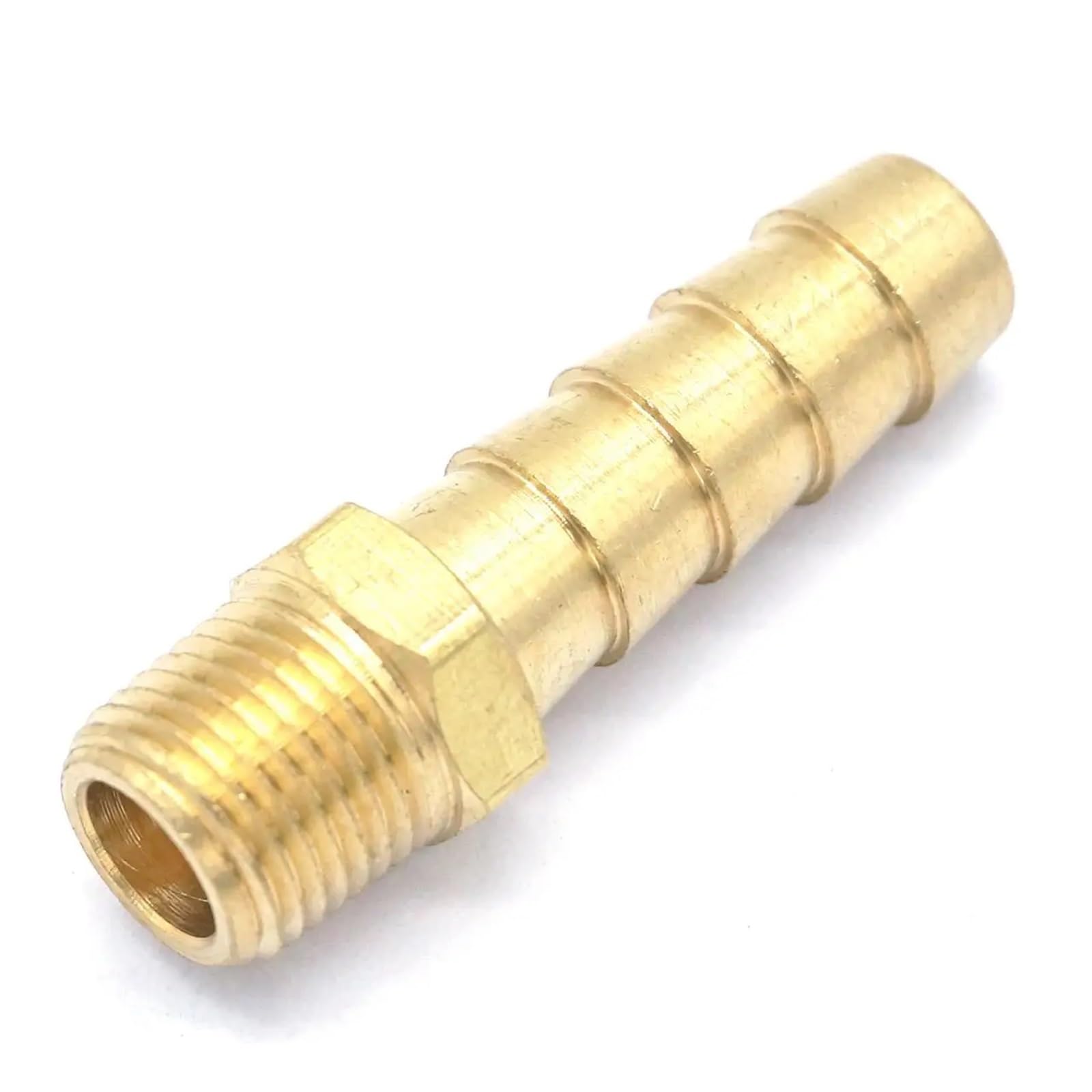 1/8" NPT Male x 5/16" Hose Barbed Tail Brass Fuel Fittings Connectors Adapters Max Pressure 229 PSI
