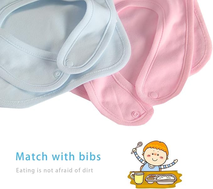culbutomind Baby Twins Bibs He/She Did It Newborn Baby Toddler Cute Unisex Bibs Infant Twin Outfits(black) - Image 3