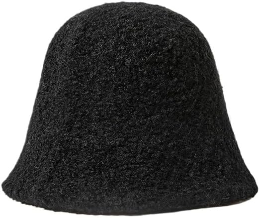 Autumn and Winter Bucket hat Women's Versatile Warm Large-Brimmed Basin hat
