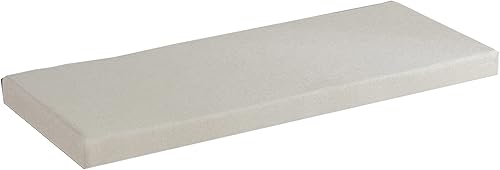 Hruile Elegante cojín de banco de color sólido con lazos, cojín antideslizante para banco de interiores y exteriores, cojín de muebles de patio,