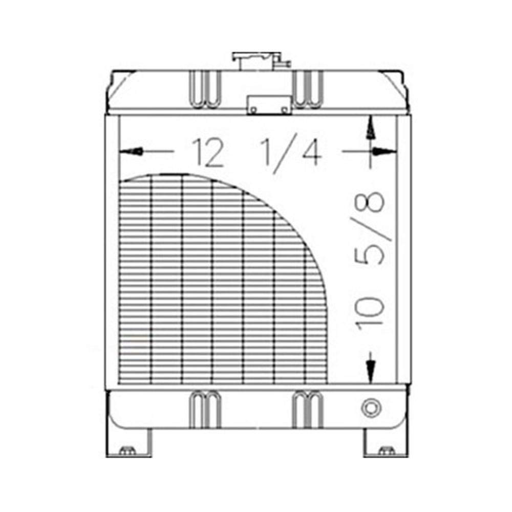 86561696 Fits Ford Compact Tractor Radiator 1100