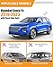 KINGGERI Roof Rack Cross Bars Compatible with 2019-2023 Hyundai Santa Fe & Santa Fe Hybrid, 220lbs Lockable Anti-Theft Aluminum Roof Rails Crossbars Cargo Carrier Bag Black