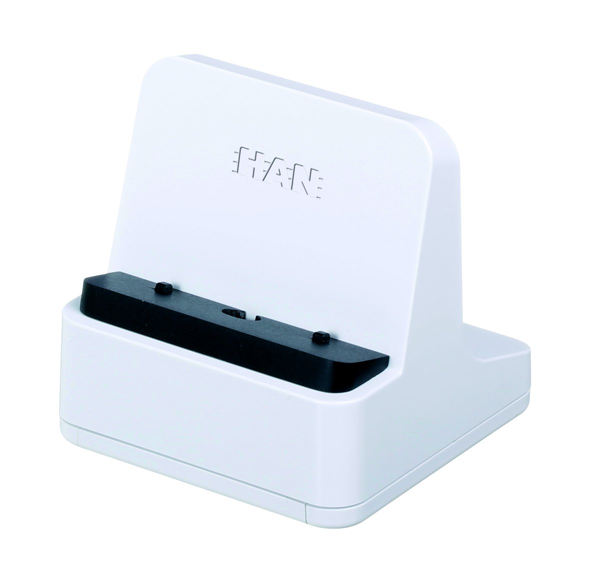 HAN 92130-12, Smartphone stand smart-Line, innovative, ergonomic, with cable management, white