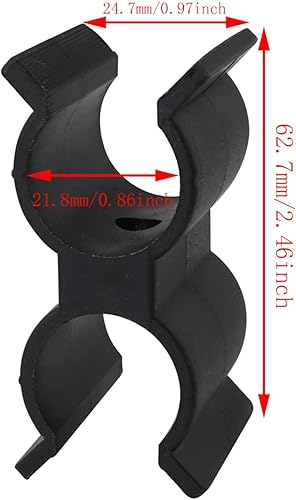 Miniatura 2 de 2 unids Bimini Top Pole Clips Holder Negro Barco Clip para Anti Sonajero Bimini Brace Seguridad Remo Bote Kayaks Accesorios