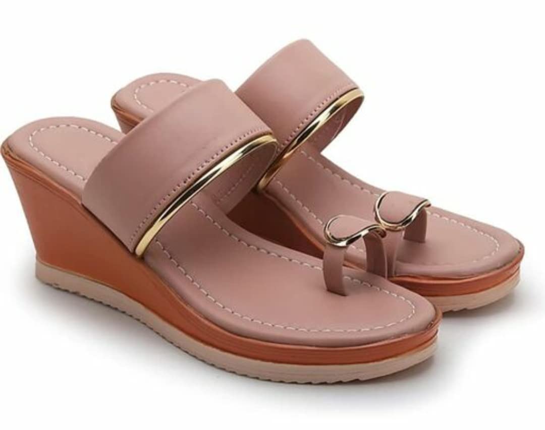 BE_FOUND Women's Classy Heel Slipper Sandal, Casual and Regular Wear Sleeper For Office, Party and Events