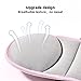 LETTON Car Seat Head Support for Child, Adjustable Toddler Car Seat Head Holder Head Strap, Safe, Breathable Head & Neck Pillow Support Solution– Baby & Kids Travel Accessories, Grayish Pink