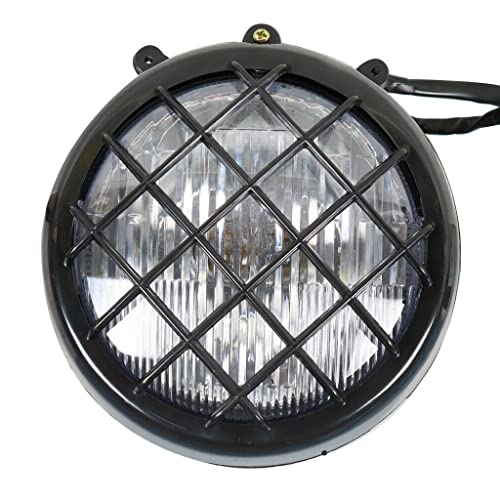 1X Headlights Assembly Lens Bulbs Lights Grills Warrior For Yamaha Banshee 1987-2006 #TOP4
