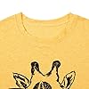 MYHALF-Womens-Fun-Animal-Graphic-Tees-Casual-Short-Sleeve-Summer-Cute-Giraffe-Printed-T-Shirt-Tops MYHALF Womens Fun Animal Graphic Tees Casual Short Sleeve Summer Cute Giraffe Printed T-Shirt Tops Yellow