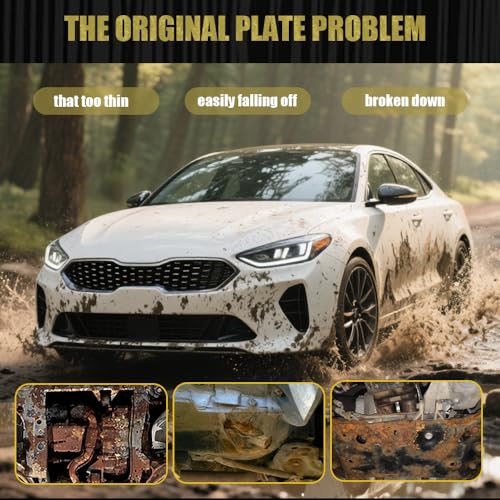 Image of Engine Splash Shield Fit for KIA K5 2021 2022 2023 2024 2025 Engine Case Guard Under Engine Cover Compatible with K5 2021-2024 Front Engine Guard Mud Flaps Including Screw Hardware