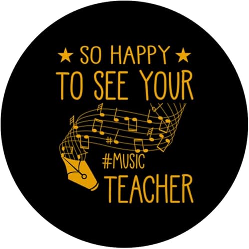 Miniatura 3 de So Happy to See Your Music Teacher Boombox Retro PopSockets Adhesivo PopGrip
