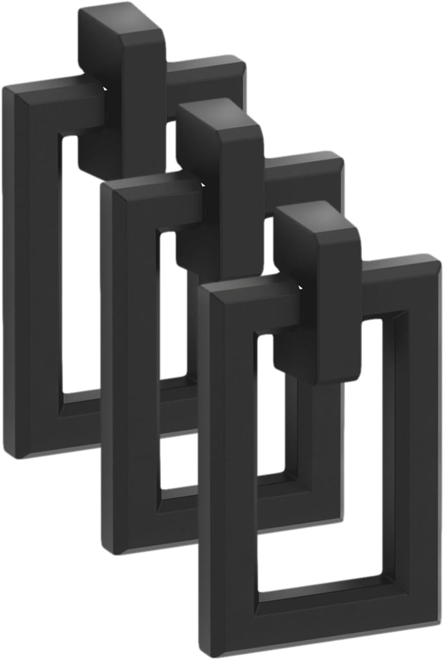 KOHLER 99687-HF3 Poplin Rectangular Pull, Black