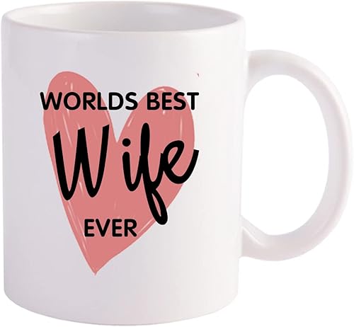 Regalos para esposa  Taza y calcetines de café Worlds Best Wife Ever, para mujeres de marido para Navidad, idea de regalo para su cumpleaños