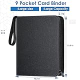 900 Pockets Trading Card Binder, 9 Pocket Card Sleeves with 3-Ring Binders, Card Holder Album, Double Sided Pocket Collection Binder, Card Albums for MTG, TCG, Sports, Game Cards - Image 2