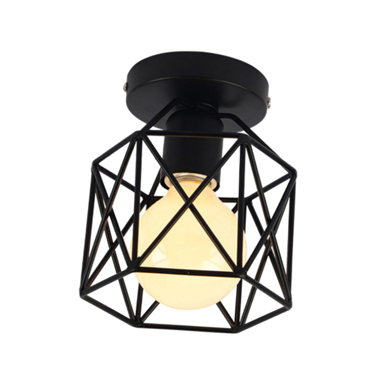 ARTIBETTER Creative Iron Ceiling Light Fixture Led Corridor Lamp for Aisles Hallways Stylish Flush Mount Includes Light Bulb