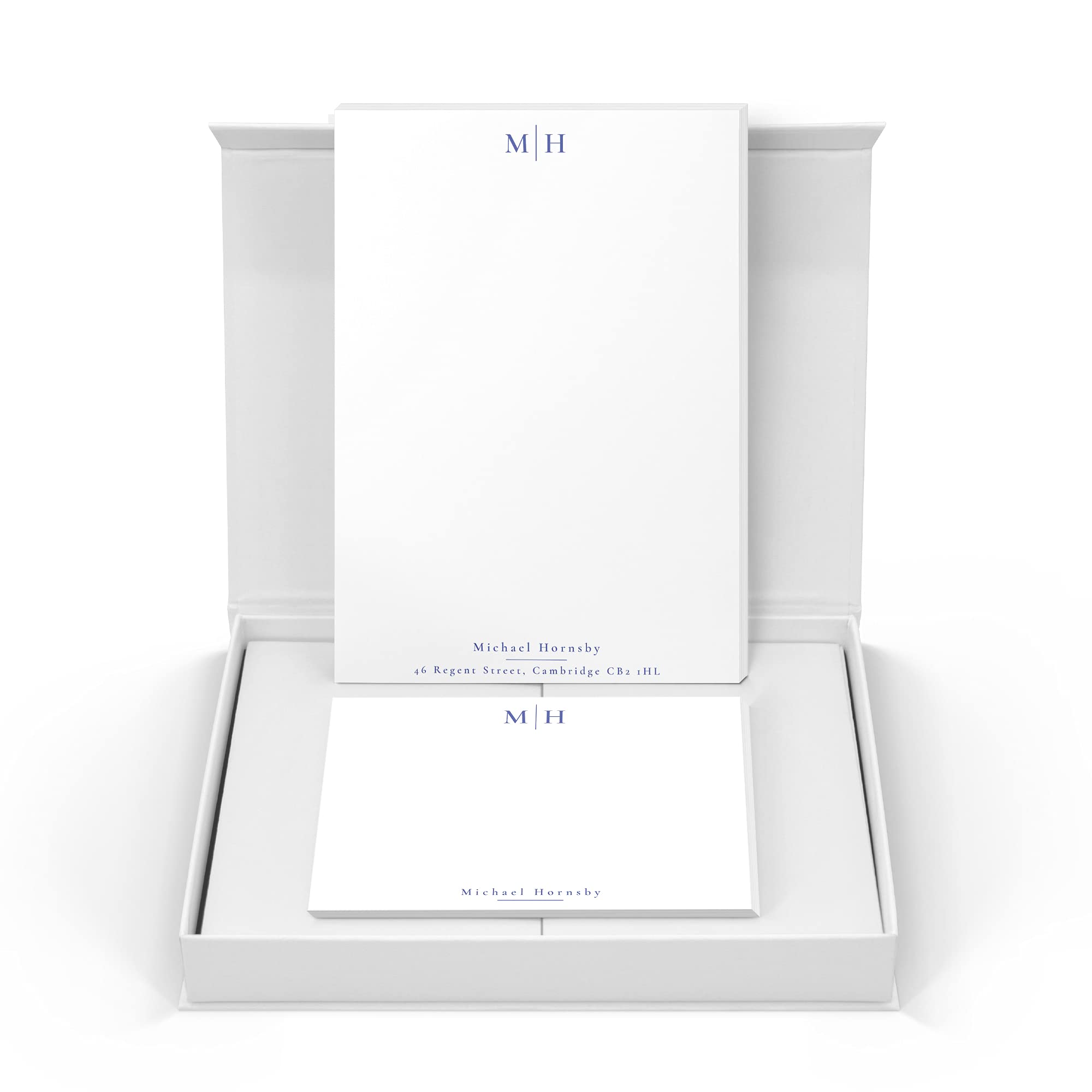 Me Loovely Personalised Stationery Gift Set with Flat Notecards Letter Writing Paper and Envelopes Luxury Customized Writing Supplies โ image 1