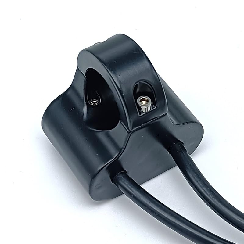 Guidon moto marche phare interrupteur double bouton LED vert - 7