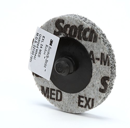 scotch-brite roloc exl unitized wheel tr 2 in x nh 2s fin 15 per carton