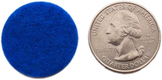 Playfully Ever After 1 Inch Blue 100pc Stiff Felt Circles