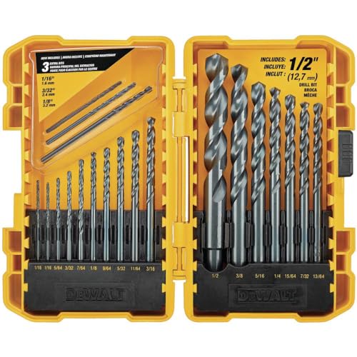 DEWALT Black Oxide Drill Bit Set, 20-Piece (DW1177), Black,gold - Image 3