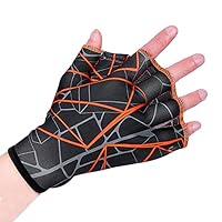 YJZQ Schwimmhandschuhe Wasserhandschuhe Wassertraining Schwimmhandschuhe Fitness Nylon wasserdichte Trainingshandschuhe Aquatic Handschuhe für den Oberkörperwiderstand Neoprenhandschuhe Männer Frauen