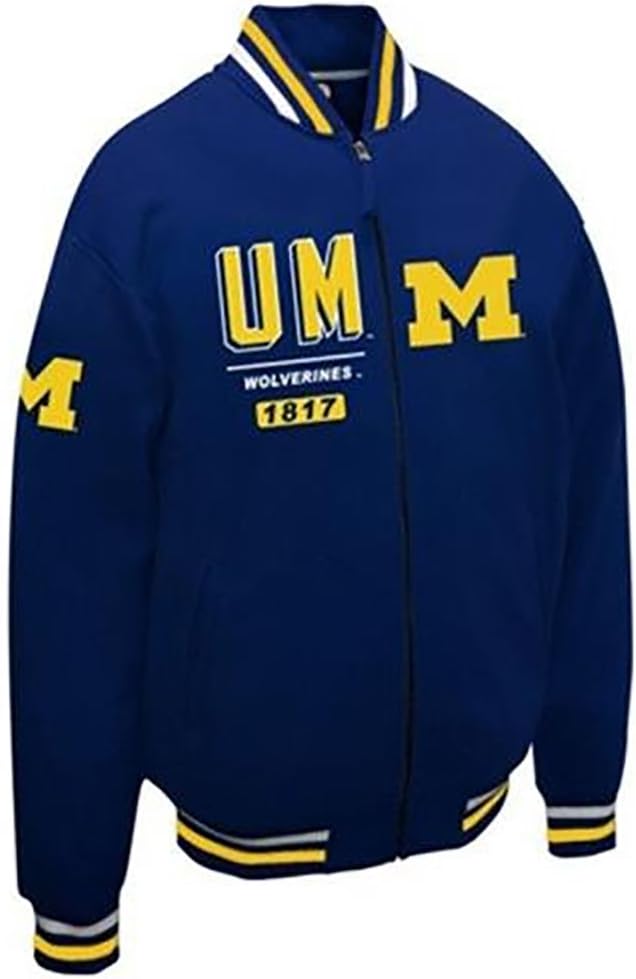 NCAA Michigan Wolverines Men's Block Fleece Jacket