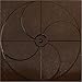 Ekena Millwork 19 5/8"W x 19 5/8"H Windmill EnduraWall Decorative 3D Wall Panel, Mystic Brown (Covers 2.67 Sq. Ft.