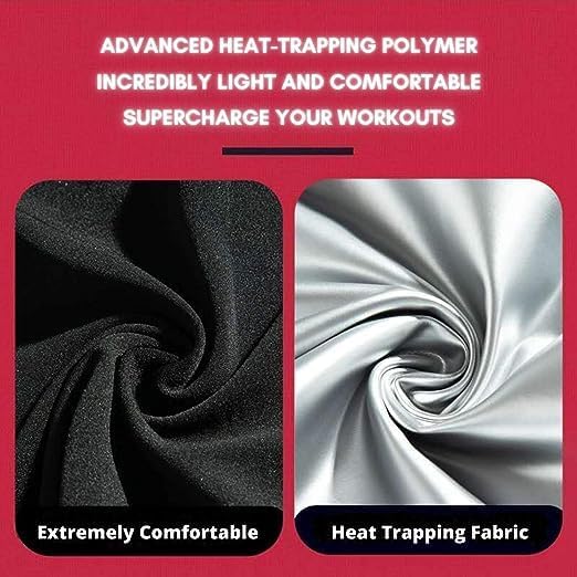 TONSYL High Waisted Body Shaper Shorts Shapewear for Women Tummy Control Thigh Slimming Sauna Sweat Shorts Pants With Tshirt Workout Suit Waist Trainer Weight Loss Shaper Sweatsuit Fitness Gym