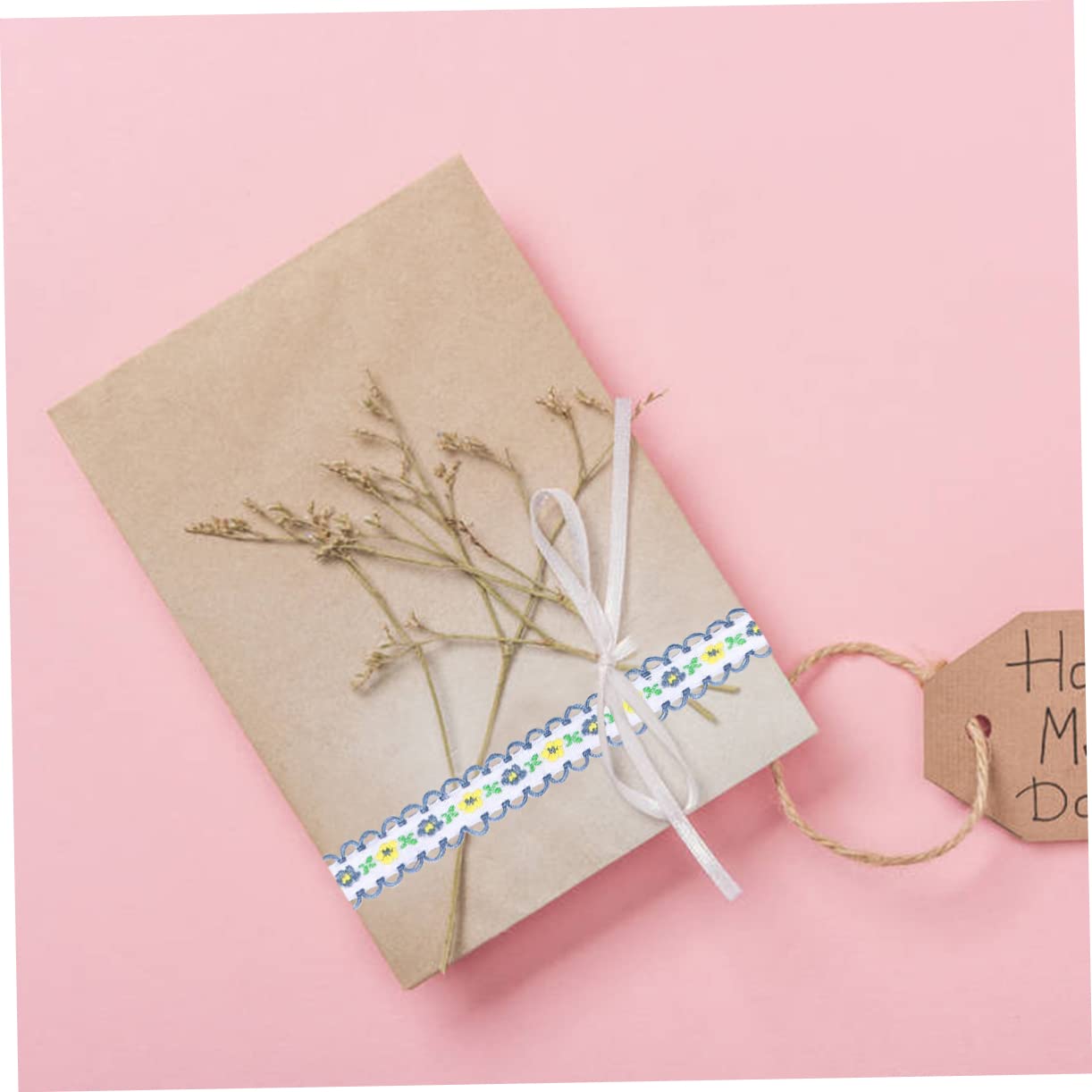 STOBOK 2piezas Cinta De Encaje Bordado De Accesorio De Costura Para Diseño Elegante y Duradero Para Vestidos y Decoración De Hogar Recorte De Encaje Bordado Versátil Yardas