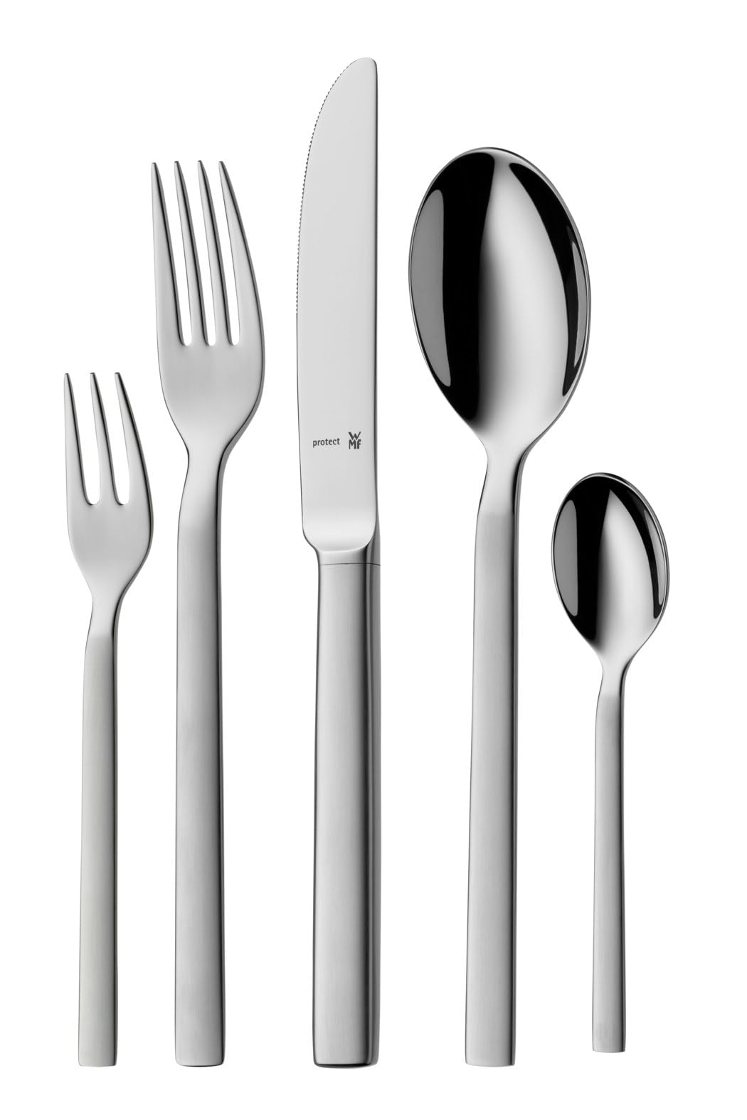 WMF Lyric Cromargan Protect Steel Cutlery Set for 12 People, Silver, 66-Piece