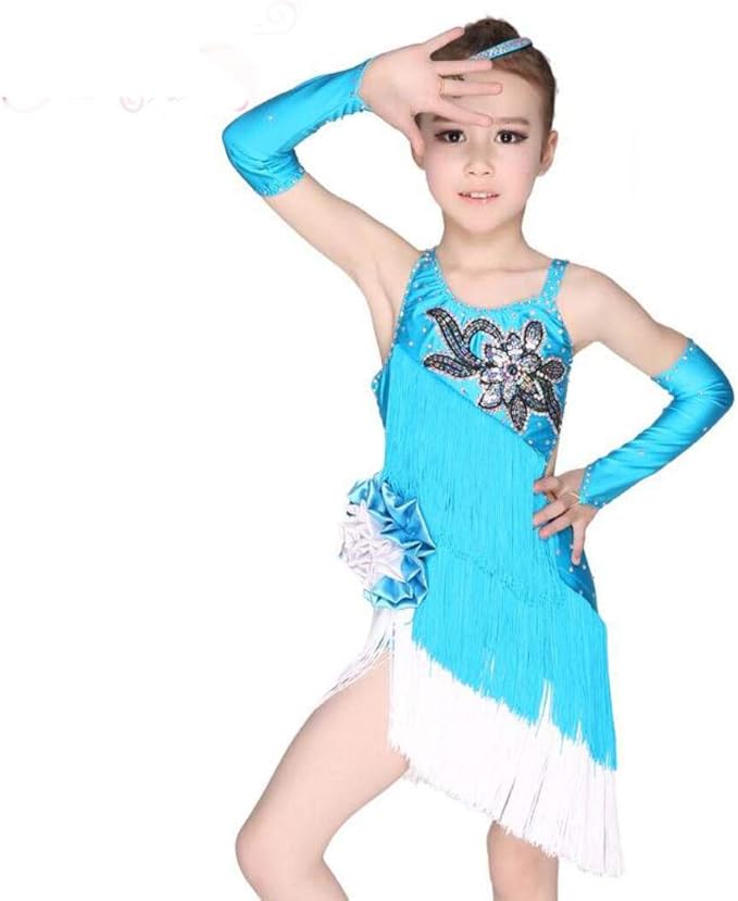 YZLL Children's Latin dance costumes Children's Latin dance dress