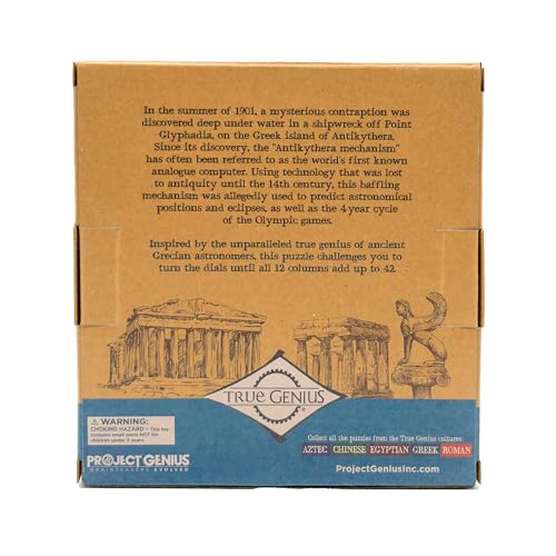 Project Genius TG406 Grecian Computer Mechanical Math Puzzle, Wooden Brainteaser Gift For History Buffs And Smart Kids, Teens, And Adults thumb #6