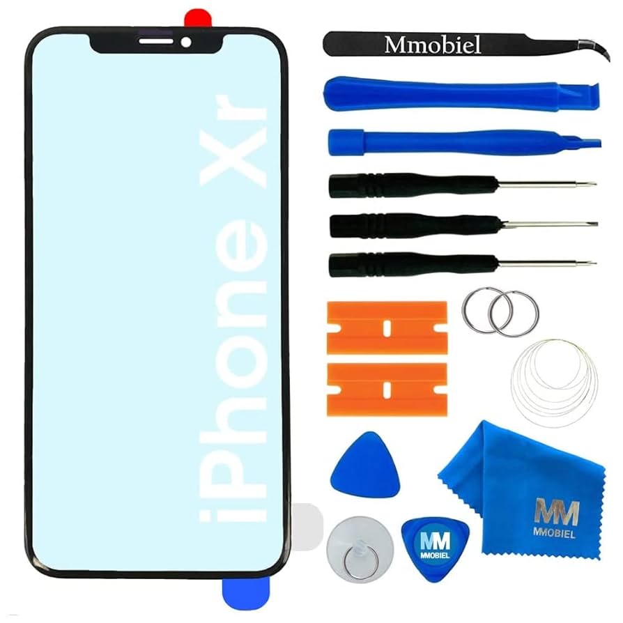 MMOBIEL Front Glass Repair Kit Compatible with iPhone XR