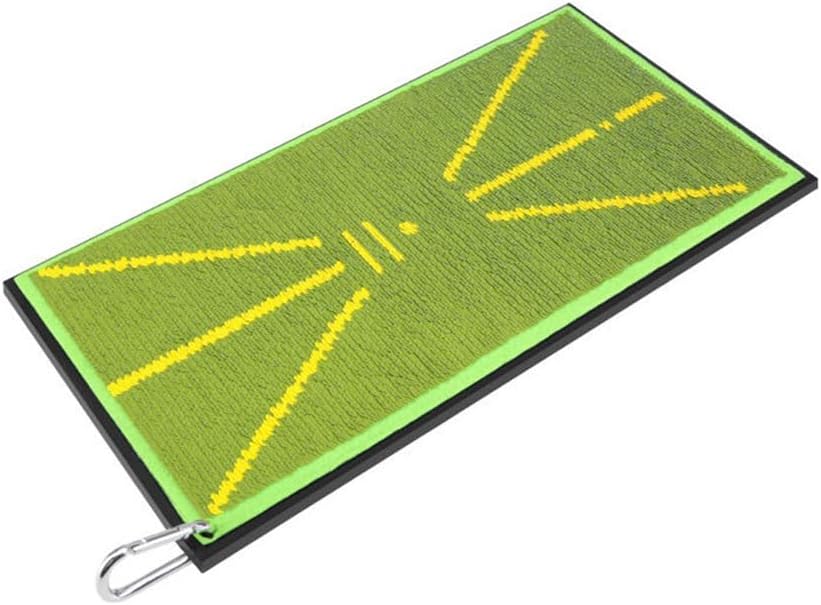 Swing Path Detection 41" X 21" Indoor/Outdoor Hitting Golf Mat (Rubber Base)