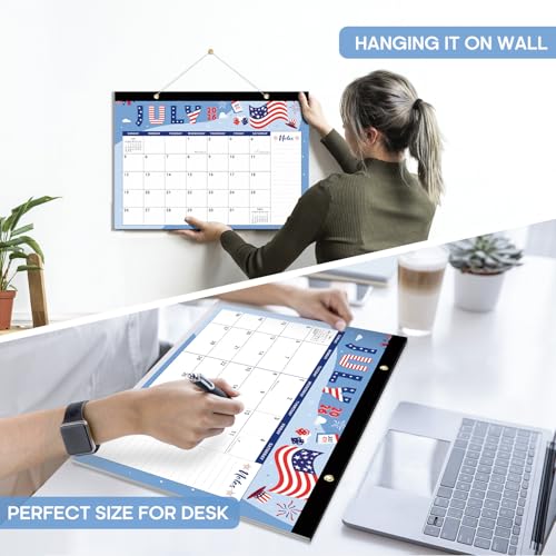 Image of Taja Desk Calendar 2026-2027, Jul 2026-Dec 2027, 18-Month, 17 inch x 12 inch