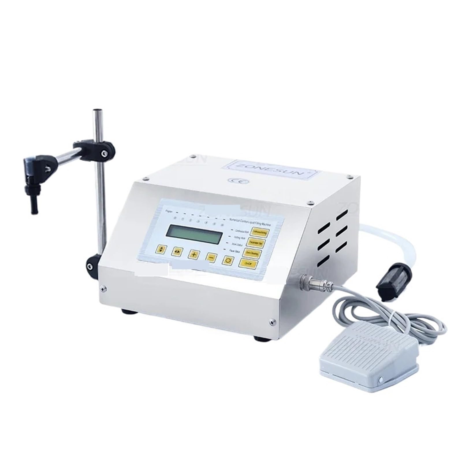 CUDTAPI - Liquid Filling Machine Digital Control Water Drink Perfume Juice Milk Small Bottle Jar Diaphragm Pump Packing Liquid Paste Filling Machine(With 6mm nozzle)