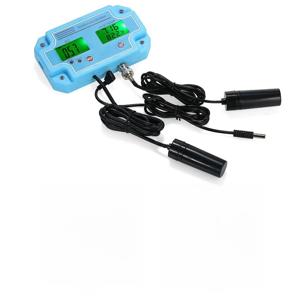 Tester Jakości Wody 3 w 1 Miernik Temperatury PH EC (Niebieski)