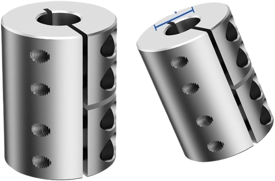 Cloweit D20L30 Aluminum Encoder Shaft Rigid Coupling Integral High Torque 5mm 6mm 8mm 10mm Motor Couplers(LL-B-D20L30-10X10)