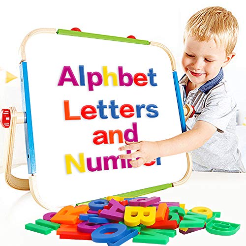 Tsyan Jumbo Magnetic Letters Alphabet Refrigerator Magnets Fridge Magnet Plastic Abc Words Numbers Educational Learning Toys Spelling Counting Uppercase Lowercase Gifts For Kids Toddlers 3+Years… #TOP6