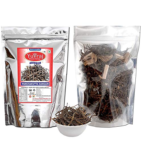 Image of Yuvraj Food Product Ker Sangri Panchkuta mix Marwari sukha saag (ker, sangri Amchur, kumatiya, baain, red chilly) bikaneri rajasthani dry sabji (200 x 2) gm pack