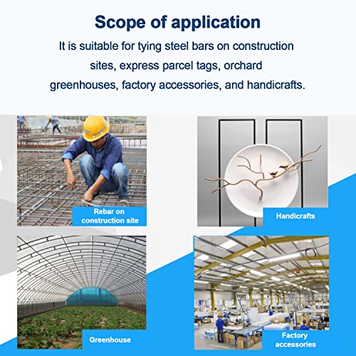 Galvanized Tag Wire Suitable for Construction and Handicraft DIY, Diameter 0.73Mm Weight 4Kg Galvanized Wire Tie Wire, Length 400mm miniatura 6