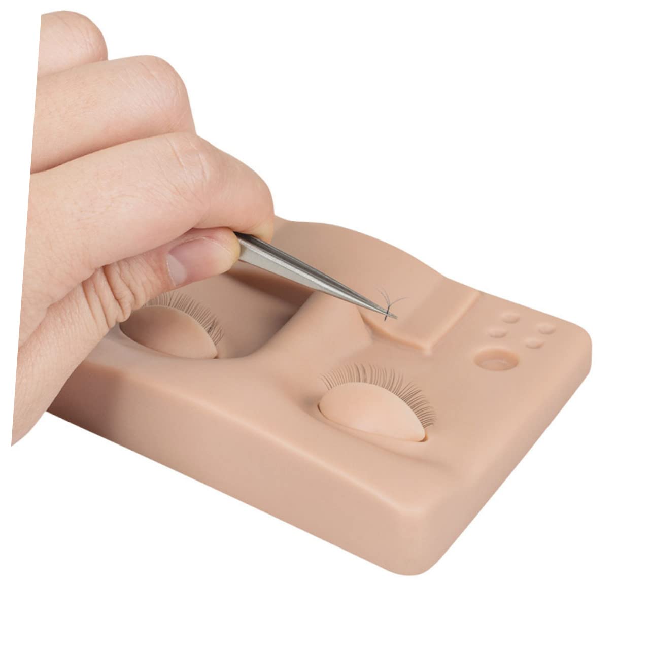 HAPINARY Practice Lashes Mannequin Head Realistic Eyelids for Lash Extensions Makeup Practice Kit